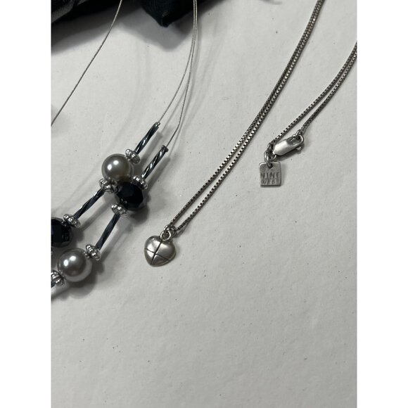 Mixed Gothic Jewelry 7-Piece Set W/ CONQUERing and Skull Scarf - Picture 2 of 7